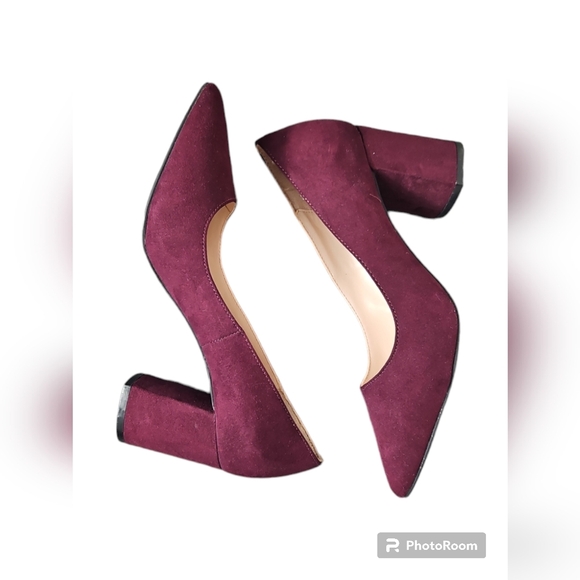 Kelly & Katie Rosewell Pumps Sz 8 Burgundy - Picture 3 of 7